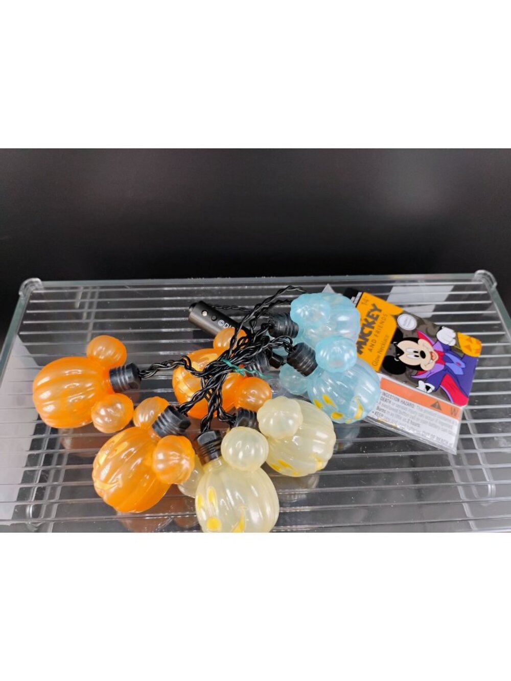 Disney Mickey Mouse Halloween Glow Necklace Lights Indoor Use